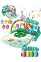 Baby Play Mat Activity Gym, Musical Activity Center, Kick and Play Piano Gym, Tummy Time Mats Green