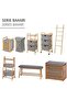 Shelf With Two Baskets, Bamboo, Household And Kitchen Storage, Space Saving Solution, - 7