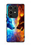 غطاء حماية لهاتف Infinix Note 50 Pro 4G بتصميم ذئب الماء والنار