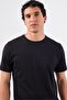Men's Slim Fit Crew Neck Black T-Shirt