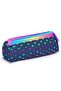 11172 Kids Dark Blue Polka Dots Three Compartment Pen Bag - 4