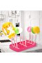 Cooper Foldable Feeding Bottle Drying Rack with 9 Branches - pink - 2