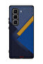 غطاء حماية لهاتف Infinix Hot 50 Pro 4G بنقشة مثلثات جلدية