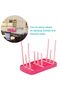 Cooper Foldable Feeding Bottle Drying Rack with 9 Branches - pink - 5