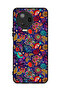 غطاء حماية لهاتف Infinix Note 12 Pro 4G بنقشة طيور وأوراق زهور ملونة