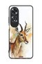 غطاء حماية Oppo A60 بتصميم فن تجريدي للغزلان