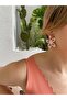 Flower Enamel Pink White Color Vip Earrings - 2