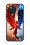 غطاء حماية لهاتف Infinix Note 12 Pro 4G بخلفية نسر النار والماء