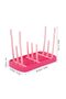 Cooper Foldable Feeding Bottle Drying Rack with 9 Branches - pink - 8