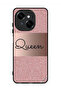 غطاء حماية لهاتف Tecno Spark Go 1 4G بخلفية لامعة من Queen Glitters