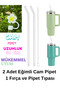 1Pcs Silicone Pipette Stopper Cap for 10 mm Stnley, 2Pcs Beveled Glass Pipette and 1 Brush (Glass Pipette)