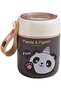 Bear Vacuum Insulated Food Jar- Leak-Proof Portable Food Bowl, Stainless Steel with Foldable - 2