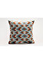 Silk Velvet Ikat Decorative Throw Pillow Case