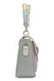 Women's vegan leather lilac shoulder bag - paw lucky design - 4