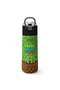 Green Brown High Craft Patterned Steel Thermos Flask 500 ml 31992 - 4