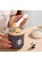 Bear Vacuum Insulated Food Jar- Leak-Proof Portable Food Bowl, Stainless Steel with Foldable - 3