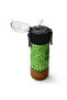 Green Brown High Craft Patterned Steel Thermos Flask 500 ml 31992 - 6