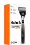Quattro Titanium Kit 2 Razor for Men-4 Titanium & Diamond Coated Blades-1 Razor & 2 Cartridge