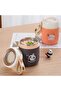 Bear Vacuum Insulated Food Jar- Leak-Proof Portable Food Bowl, Stainless Steel with Foldable - 6