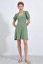 Women's Square Neck Knitted Dress Çağla 1169 - 3