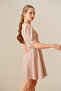 Women's Square Neck Knitted Dress Biscuit 1169 - 4