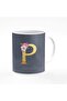 Designer Printed Coffee Mug 11oz Ceramic Personalised Gift Mugs Cup - Custom Monogram Init