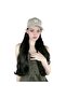 Chic Long Hair Wave Hat Wig - 7