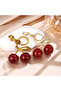 Large Bright Red Cherry Keychain & Bag Accessory - 5
