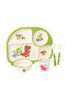 5 Piece Dinosaurs Bamboo Tableware Set - 2