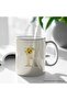 11oz Ceramic Coffee Mug with Custom Initial - W - 8