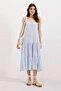Women's Strap Midi Dress Blue 1173