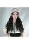 Chic Long Hair Wave Hat Wig - 6