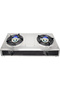 2 Burner Gas Stove Cooktop Outdoor Camping stainless steel - 2