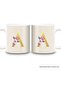 Ceramic Coffee Mug with Custom Initial Design - 11 Oz - 2