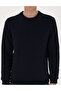 Navy Blue 3 Thread Regular Fit Crew Neck Basic Sweatshirt 50315021-Vr033 - 6