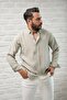 Regular Fit Collar Buttoned Summer Modal Fabric Men's Shirt