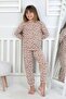 Little Sleep Hunter - Wild Comfort Series Leopard Patterned Girls' Pajama Set
