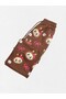 Girl's Cotton Fabric Brown Color 2 Thread Labubu Flower Patterned Winter Tracksuit Set - 7