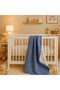 Hb&Victory 100% Cotton 4 Layer Muslin Baby Blanket Indigo Blue Color 100X120 cm
