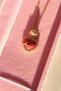Red Heart Shellure Necklace with Steel Starfish Detail - 2