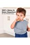 3-Pack Waterproof Baby Bibs for Eating - Lightweight Baby Bib with Food Catcher, Mess Proo - 4