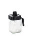 Soda Lime Glass Spice Jar with Spoon, Transparent, 400ml