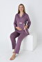 Front Tie Lace Detailed Maternity and Maternity Pajama Set - 4