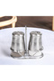 Soda Lime Glass Stainless Steel Salt & Pepper Set, 150ml, 2 Pieces, Silver - 4