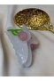 Red rose design luxury bone clothespin buckle - 4