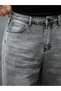 Men's Acid Wash Gray Baggy Jean Jeans – Relaxed Fit Loose Leg Oversize Street Fashion Denim - 4