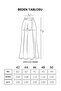 Plus Size Maxi Length Double Belt Detailed Zippered Pleated Chiffon Skirt - 5