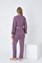 Front Tie Lace Detailed Maternity and Maternity Pajama Set - 3