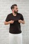 Slimfit Fit Crew Neck Rayon Fabric Full Lycra T-Shirt - 3