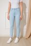 Bagy Women's Ice Blue High Waist Lycra Stretchy Fit Casual Skinny Narrow Leg Jeans Denim Pants